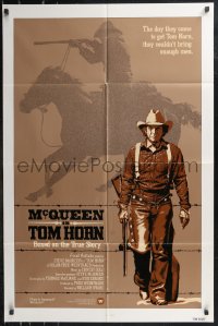 9d0938 TOM HORN int'l 1sh 1980 see cowboy Steve McQueen in the title role before he sees you!