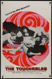 9d0943 TOUCHABLES 1sh 1968 Judy Huxtable in five-way love, psychedelic love in the fifth dimension!