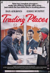 9d0433 TRADING PLACES English 1sh 1983 Dan Aykroyd & Eddie Murphy are getting rich & getting even!