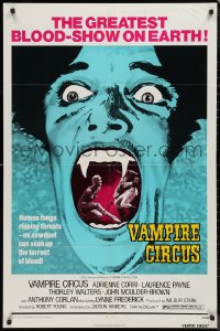 9d0961 VAMPIRE CIRCUS 1sh 1972 Hammer horror, no sawdust can soak up all the blood!
