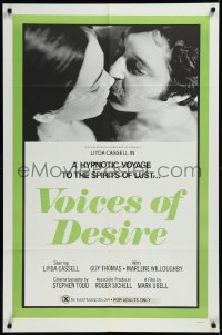 9d0973 VOICES OF DESIRE 1sh 1972 Sandra Cassel, Guy Thomas, x-rated!