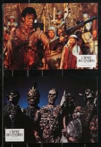 9d0065 ARMY OF DARKNESS 8 French LCs 1993 Sam Raimi, Bruce Campbell, wacky cult classic!