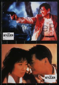 9d0074 KILLER 8 French LCs 1995 John Woo directed, action images of Chow Yun-Fat!