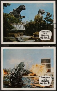 9d0124 DESTROY ALL MONSTERS 7 German LCs 1971 Ishiro Honda's Kaiju Soshingeki, Godzilla, Ghidrah!