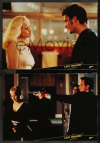 9d0119 LOST HIGHWAY 8 German LCs 1997 directed by David Lynch, Bill Pullman, Patricia Arquette!