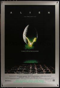 9f0696 ALIEN style B DS 1sh R2003 Ridley Scott outer space sci-fi monster classic, hatching egg image!