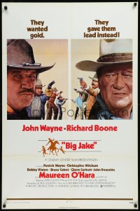 9f0735 BIG JAKE 1sh 1971 Richard Boone wanted gold but John Wayne gave him lead instead!