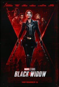 9f0740 BLACK WIDOW advance DS 1sh 2021 Scarlet Johansson as Natasha Romanoff, Marvel superhero!