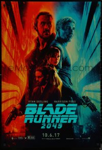 9f0742 BLADE RUNNER 2049 teaser DS 1sh 2017 great montage image with Harrison Ford & Ryan Gosling!