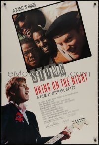 9f0754 BRING ON THE NIGHT 1sh 1985 Sting with guitar, 1st solo album, directed by Michael Apted!