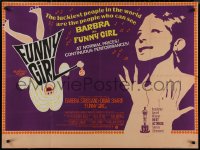 9f0483 FUNNY GIRL awards British quad 1969 Barbra Streisand as Fanny Brice in The Queen of the Swans!