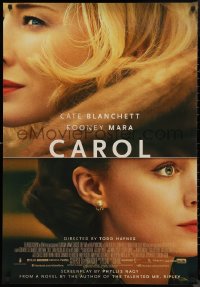 9f0282 CAROL Canadian 1sh 2015 Todd Haynes, Academy nominees Cate Blanchett and Rooney Mara!