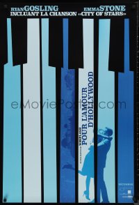 9f0288 LA LA LAND teaser Canadian 1sh 2016 Ryan Gosling, Emma Stone in piano keys, City of Stars!