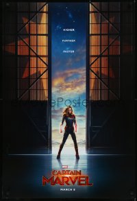 9f0760 CAPTAIN MARVEL teaser DS 1sh 2019 Brie Larson in the title role, higher, further, faster!