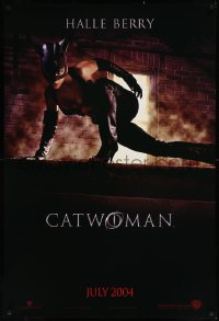 9f0769 CATWOMAN teaser DS 1sh 2004 great image of sexy Halle Berry in mask!