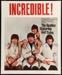 9f0122 BEATLES 18x22 commercial poster 1980s Yesterday and Today, The Butcher Cover!