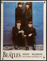 9f0123 BEATLES 18x23 commercial poster 1970s John, Paul, George & Ringo, London Palladium!
