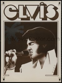 9f0131 ELVIS PRESLEY 25x34 commercial poster 1980s great art of the King by David Edward Byrd!