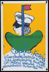 9f0562 CAPTAIN KORDA Cuban R1990s Josef Pinkava, different silkscreen art by Eduardo Munoz Bachs!