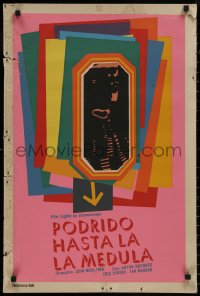 9f0602 ROTTEN TO THE CORE Cuban 1968 completely different silkscreen art by Reboiro!