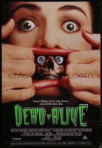 9f0792 DEAD ALIVE 1sh 1992 Peter Jackson gore-fest, some things won't stay down!