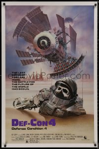9f0798 DEF-CON 4 1sh 1984 Canadian sci-fi, really cool post-apocalyptic artwork by Rudy Obrero!