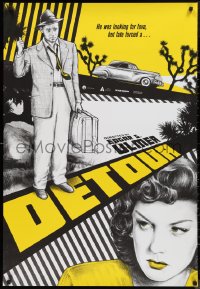 9f0801 DETOUR 1sh R2018 cool art of Tom Neal & Ann Savage, classic Edgar Ulmer film noir!