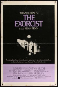 9f0814 EXORCIST 1sh 1974 William Friedkin, Von Sydow, horror classic from William Peter Blatty!