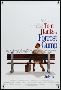 9f0831 FORREST GUMP int'l advance 1sh 1994 Tom Hanks sits on bench, Robert Zemeckis classic!