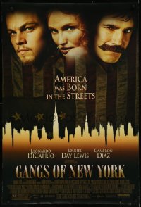 9f0843 GANGS OF NEW YORK DS 1sh 2002 Scorsese, Leonardo DiCaprio, Cameron Diaz, Daniel Day-Lewis!
