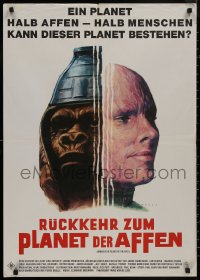 9f0251 BENEATH THE PLANET OF THE APES German 1970 completely different art by Rehak!
