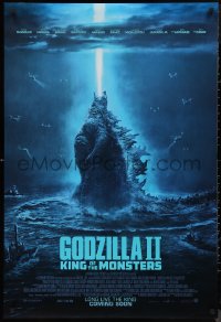 9f0849 GODZILLA: KING OF THE MONSTERS int'l advance DS 1sh 2019 great full-length image of the creature!