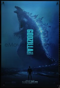 9f0848 GODZILLA: KING OF THE MONSTERS teaser DS 1sh 2019 great full-length image of the creature!