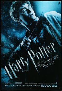 9f0874 HARRY POTTER & THE HALF-BLOOD PRINCE IMAX teaser DS 1sh 2009 Daniel Radcliffe with wand!