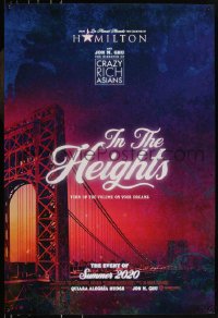 9f0900 IN THE HEIGHTS teaser DS 1sh 2020 New York City, musical stage play by Lin-Manuel Miranda!