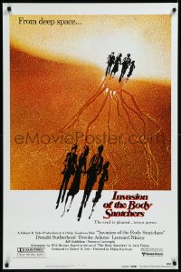 9f0913 INVASION OF THE BODY SNATCHERS advance 1sh 1978 Philip Kaufman sci-fi, read the Dell book!