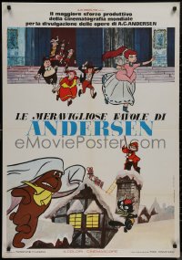 9f0382 FABLES FROM HANS CHRISTIAN ANDERSEN Italian 1sh 1969 Andesen Monogatari, early anime!