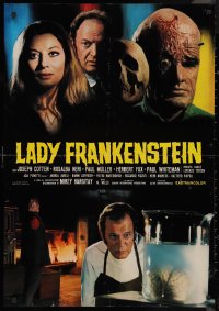 9f0401 LADY FRANKENSTEIN group of 2 Italian 26x37 pbustas 1971 La figlia di Frankenstein!