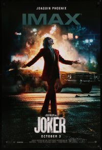 9f0619 JOKER IMAX teaser DS Thai 1sh 2019 Joaquin Phoenix as the DC Comics villain & burning car!