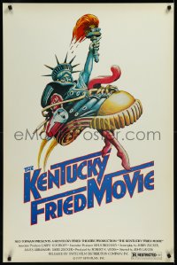 9f0936 KENTUCKY FRIED MOVIE 1sh 1977 John Landis directed comedy, wacky tennis shoe art!