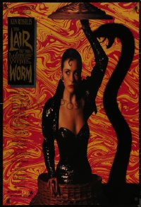 9f0942 LAIR OF THE WHITE WORM 1sh 1988 Ken Russell, image of sexy Amanda Donohoe with snake shadow!