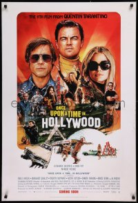 9f1007 ONCE UPON A TIME IN HOLLYWOOD int'l advance DS 1sh 2019 Tarantino, montage art by Chorney!