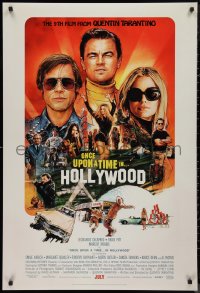 9f1008 ONCE UPON A TIME IN HOLLYWOOD advance DS 1sh 2019 Tarantino, DiCaprio, montage art by Chorney!