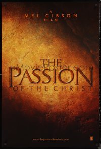 9f1017 PASSION OF THE CHRIST teaser DS 1sh 2004 directed by Mel Gibson, James Caviezel, Bellucci!