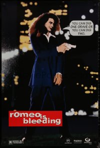 9f1071 ROMEO IS BLEEDING teaser 1sh 1994 image of sexy Lena Olin, you can dig one grave or two!