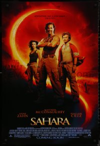 9f1080 SAHARA advance DS 1sh 2005 Matthew McConaughey & sexy Penelope Cruz!
