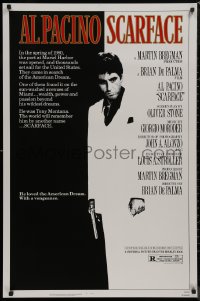 9f1084 SCARFACE 1sh 1983 Al Pacino as Tony Montana, Brian De Palma, Oliver Stone!