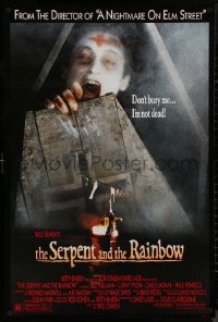 9f1088 SERPENT & THE RAINBOW 1sh 1988 directed by Wes Craven, don't bury me, I'm not dead!