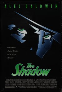 9f1092 SHADOW DS 1sh 1994 Alec Baldwin knows what evil lurks in the hearts of men!
