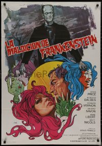 9f0411 CURSE OF FRANKENSTEIN Spanish 1972 Franco's Les Experiences Erotiques de Frankenstein, Jano!